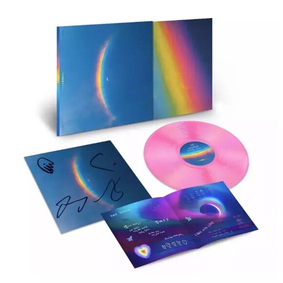 Coldplay Moon Music LP Ecorecord w/SIGNED Art Card BRAND NEW - Picture 3 of 3
